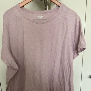 Lavender slub knit Old Navy t-shirt